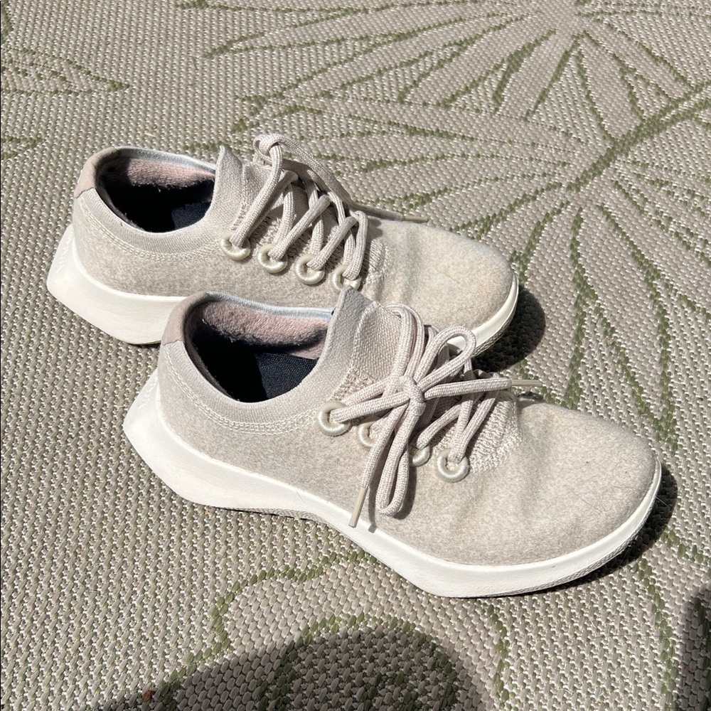 Allbirds Women's Wool Dasher Mizzles - Stony Cream (Natural White Sole)